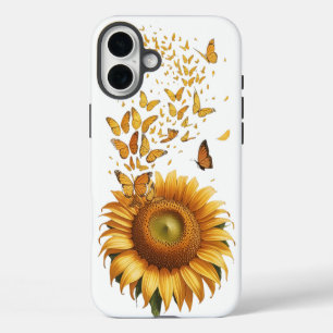 Sunflower & Butterfly Bloom – Nature  iPhone 16 Plus Case