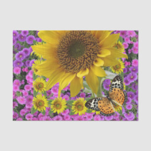 Sunflower Butterfly Tissue Paper
