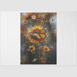Sunflower Butterfly Tissue Paper