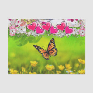 Sunflower Butterfly Tissue Paper