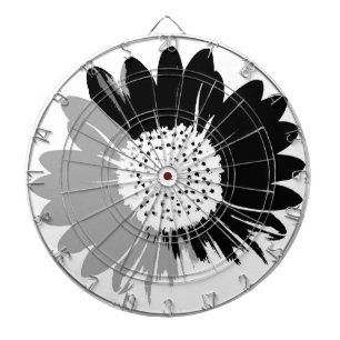 Sunflower BW Dartboard