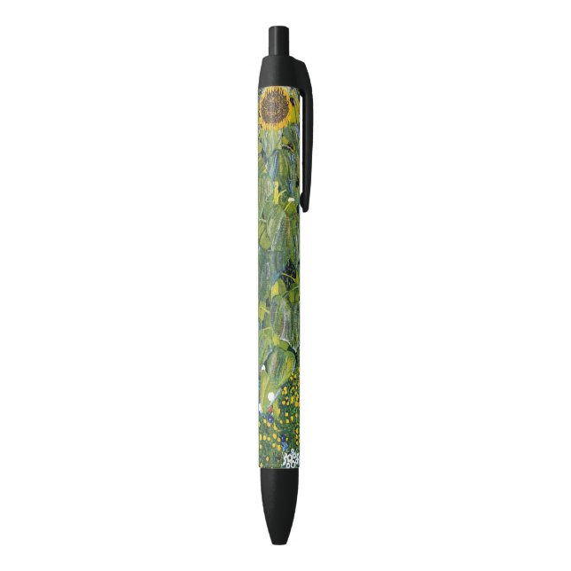 Sunflower by Gustav Klimt Black Ink Pen (Bottom (Vertical))