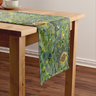 Sunflower by Gustav Klimt Short Table Runner