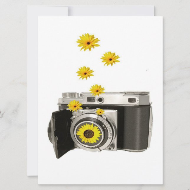 Sunflower Camera - Funny Sunflower Lover Gift (Front)