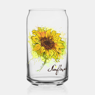Sunflower can glass