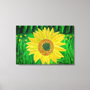 Sunflower canvas art