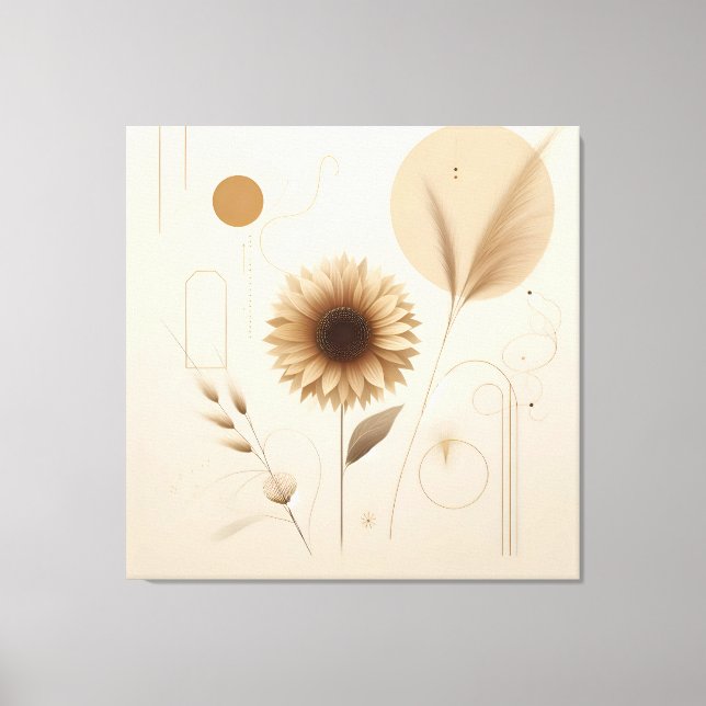 Sunflower Canvas Art | Bright and Cheerful (Front)
