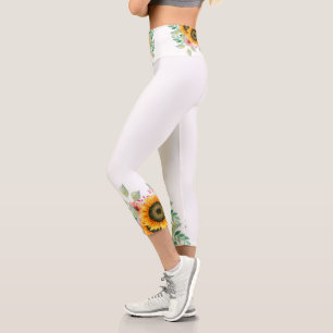 Sunflower capri leggings