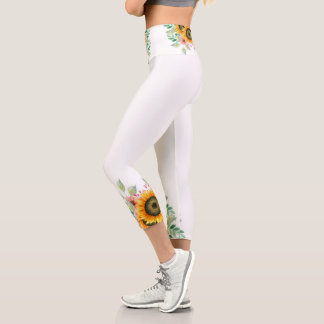 Sunflower  capri leggings