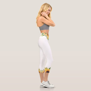 Sunflower capri leggings
