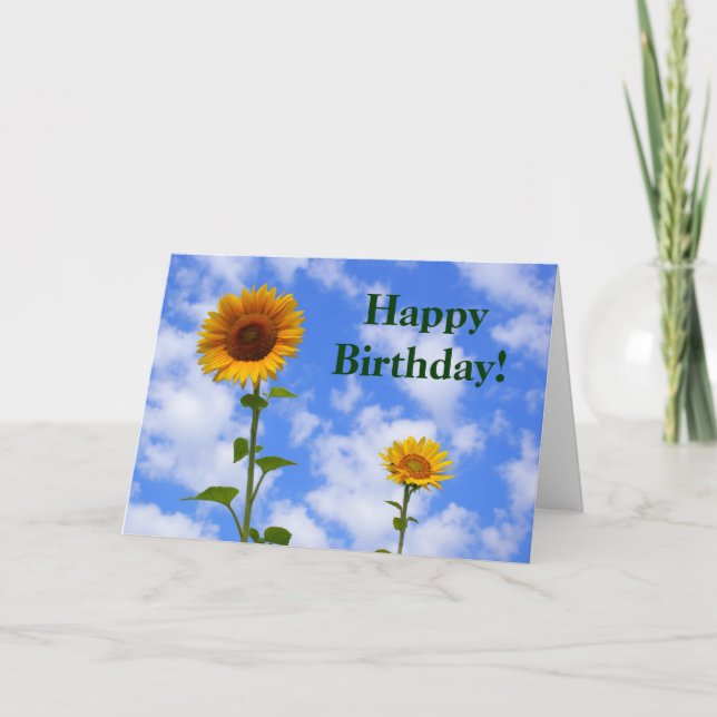 Sunflower Card (Front)