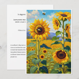 Sunflower Card A Cheery Note