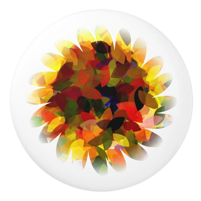 SUNFLOWER CERAMIC KNOB (Front)