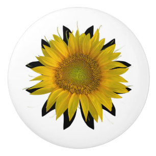 Sunflower Ceramic Knob