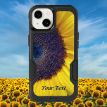 Sunflower Closeup Personalized<br><div class="desc">Type your name or initials in the Personalized section. This image is a partial closeup of a huge sunny sunflower with a blueish centre. This sunflower was grown on a beautiful local farm with dahlias, asters, black-eyed susans, and many varieties of sunflowers. I love how sunflowers capture the essence of...</div>