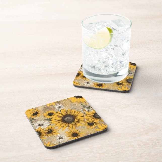Sunflower Coaster (Right Side)