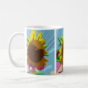 Sunflower coffee mug
