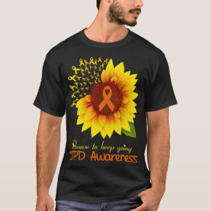 Sunflower COPD  Choose To Keep Going COPD Awarenes T-Shirt