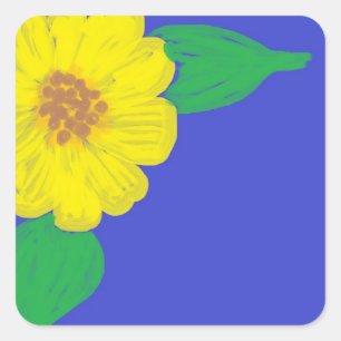 Sunflower Corner Square Stickers