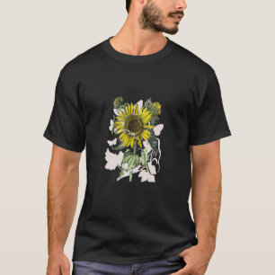 Sunflower Cottagecore Fairy Tail Botanical Flowers T-Shirt