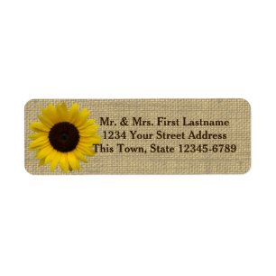 Sunflower Country Burlap
