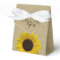 Sunflower Country Burlap Print