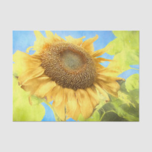 Sunflower Country Rustic Yellow Watercolor Tissue Paper