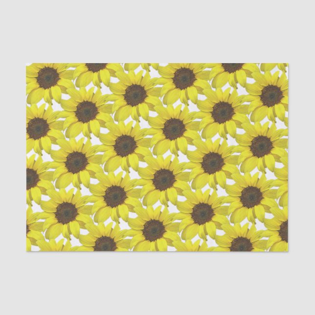 Sunflower Covered  Tissue Paper (Front)