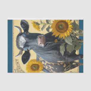 Sunflower Cow Tissue Paper