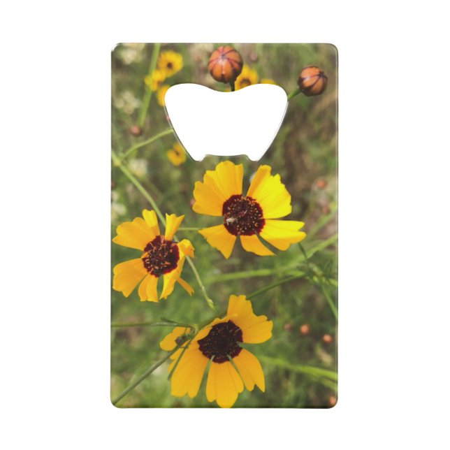 Sunflower Credit Card Bottle Opener (Front)