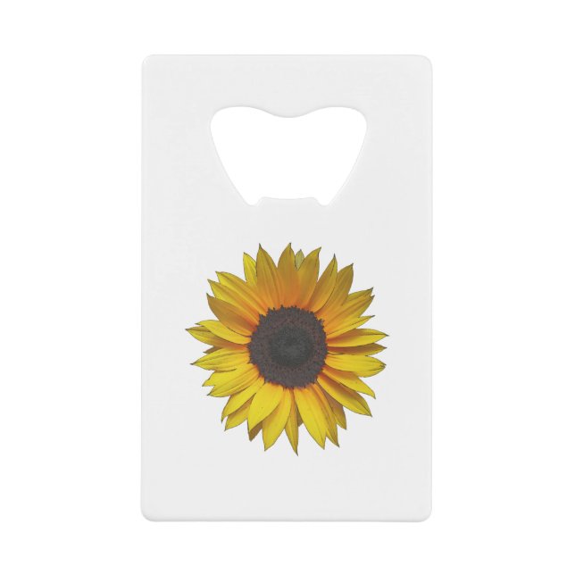 Sunflower Credit Card Bottle Opener (Front)