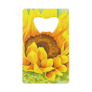 Sunflower Credit Card Bottle Opener