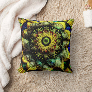 Sunflower Creed: Throw Pillow