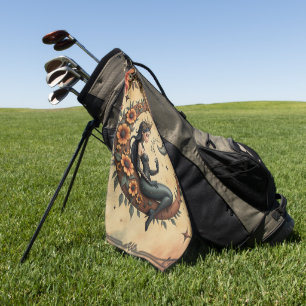 Sunflower Crescent Queen  Golf Towel