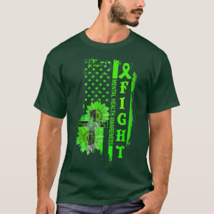 Sunflower Crossing Mental Health Awareness 6438 T-Shirt