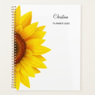 Sunflower Custom Name 2025 Planner
