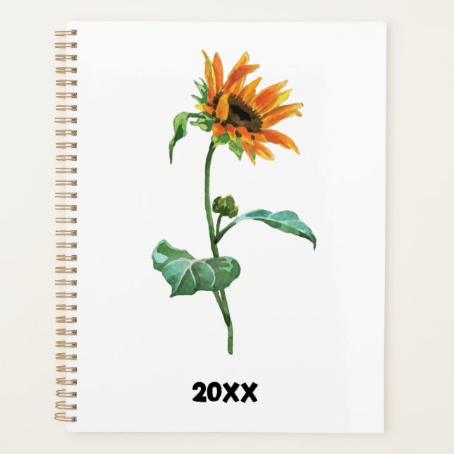 Sunflower Custom Year Planner (Front)