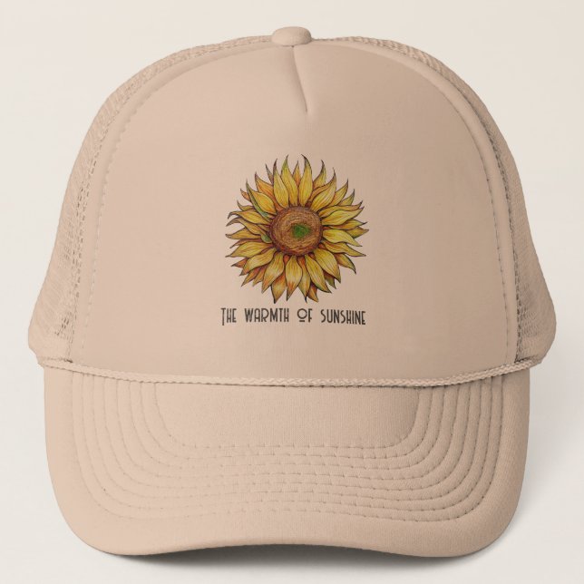 Sunflower Customizable  Trucker Hat (Front)