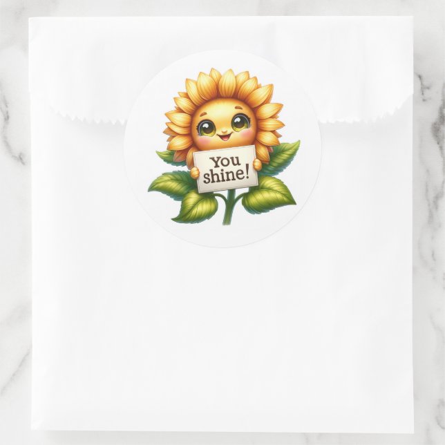Sunflower Cutie Stickers (Bag)