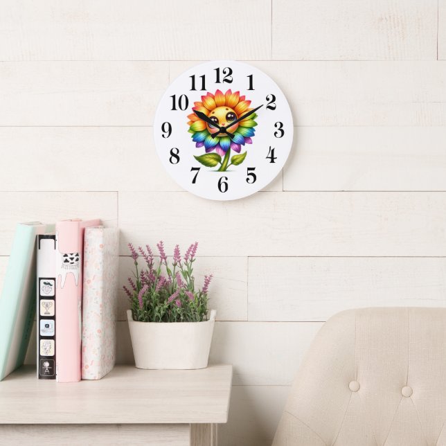 Sunflower Cutie Wall Clock (Reading Room)