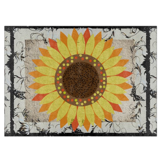 Sunflower Cutting Board (Front)