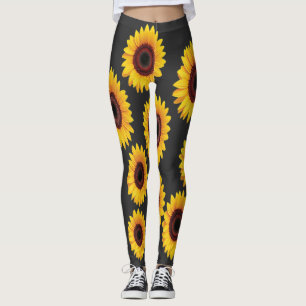 Sunflower Design Leggings