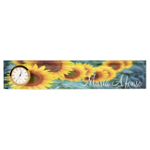 Sunflower Desk Nameplate