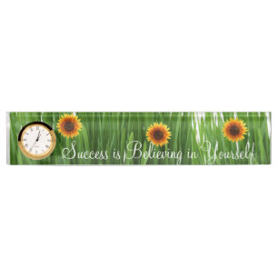 Sunflower Desk Nameplate
