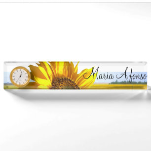 Sunflower Desk Nameplate