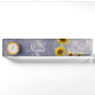 Sunflower Desk Nameplate