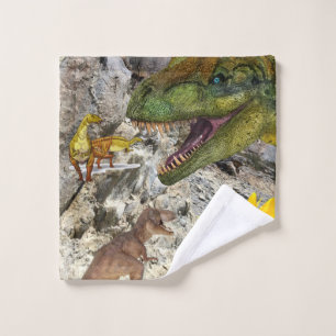 Sunflower Dinosaur Floral  Bath Towel Sets