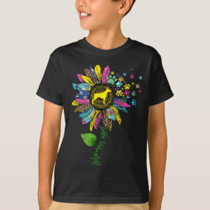 Sunflower Doberman Mom Dog Lover T-Shirt