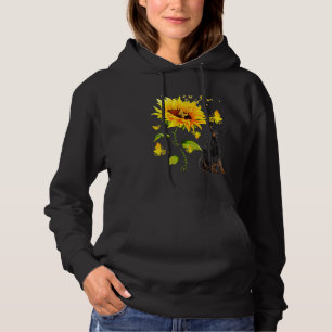 Sunflower Doberman Pinscher Mom Dog Hoodie