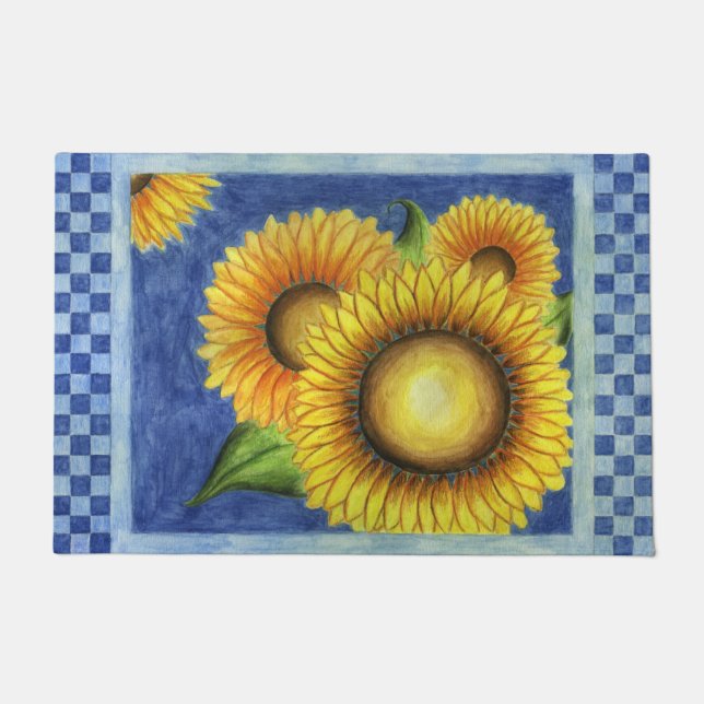 Sunflower Doormat (Front)
